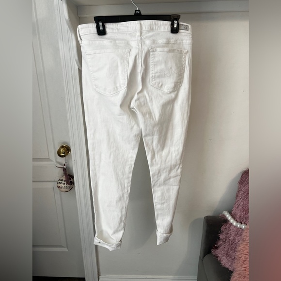 ADRIANO GOLDSCHMIED AG The Stilt Cigarette Roll Up White Denim Jeans - Picture 6 of 6